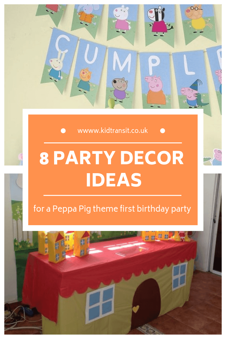 Peppa Pig First Birthday Party Decor My Tortoise Mind