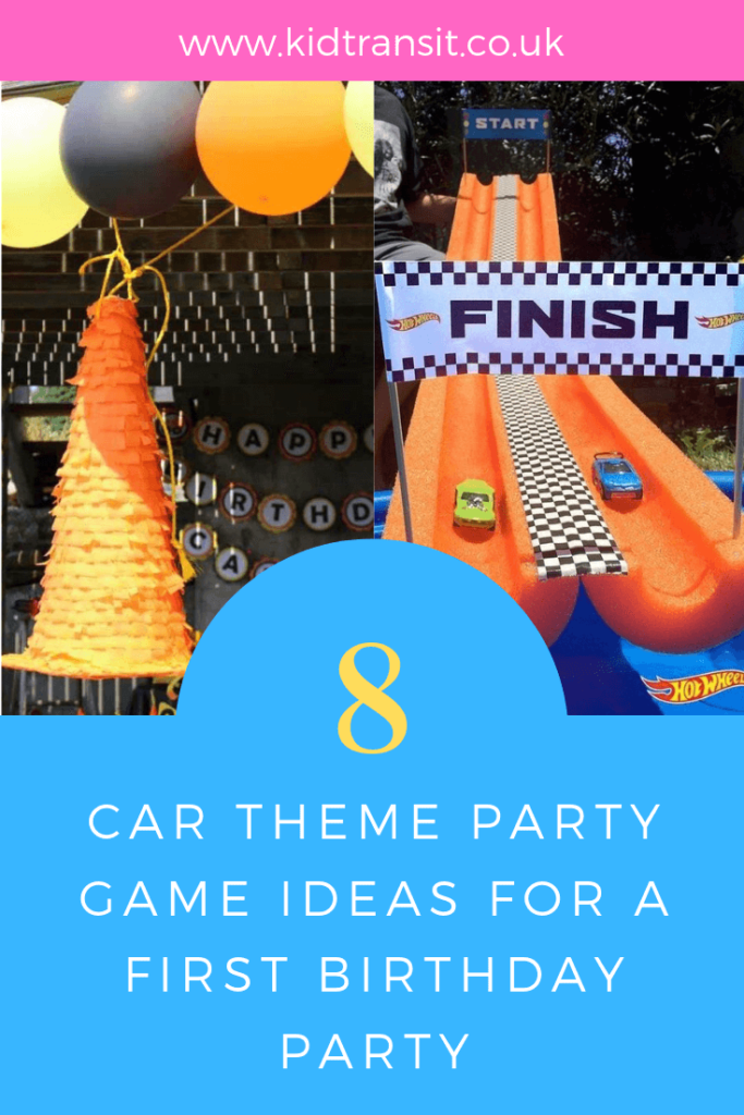 Car theme first birthday party games and activities - Kid Transit