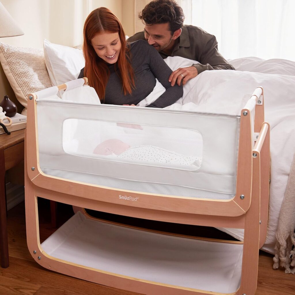 SnuzPod bedside crib in use